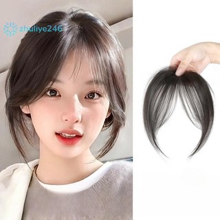 < zhuliye246 > Phần giữa Fake Bangs Fringe Tổng hợp Topper Hairpiece Clip-In Bang Nối dài Áo choàng vô hình tự nhiên Phụ nữ