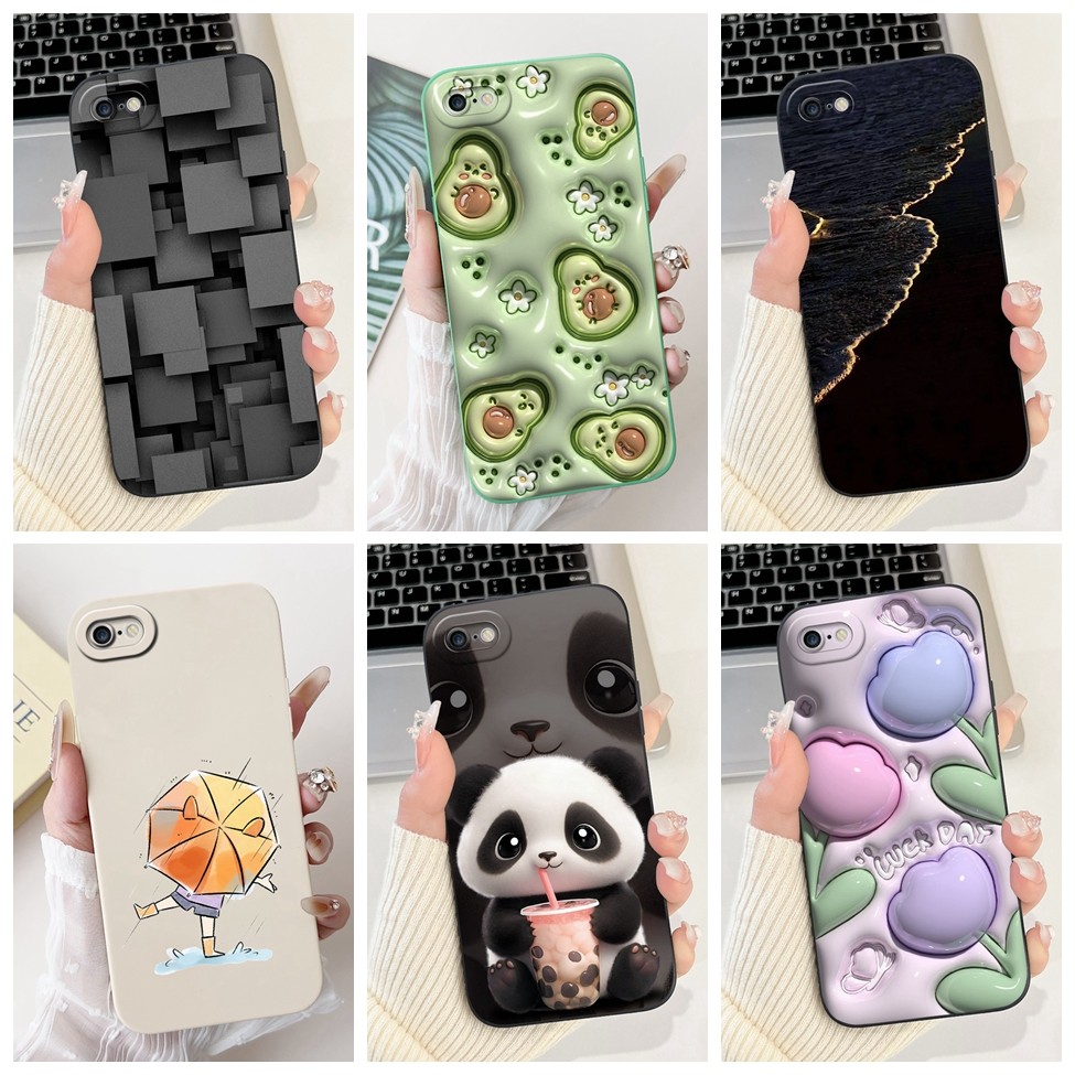 Dành Cho iPhone 6 6s 6plus Ốp Lưng Gấu Trúc Dễ Thương Thời Trang Thẩm Mỹ Ốp Lưng Cho iPhone A1549 A1633 A1522 Ốp lưng