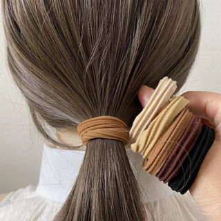 Dây buộc tóc 10 lon co giãn cao Phiên bản Hàn Quốc của dây chun đuôi ngựa cao không đường may