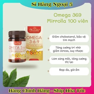 [Chính hãng Đủ Bill] Viên uống Omega 3-6-9 Mirrolla của Nga hộp 100 viên