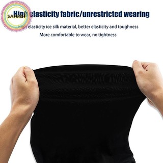 Safenh Đen Full Face No Hole Cover Hat Nam Nữ Cs Balaclava Cap Sun Uv Protection Festival Cosplay Đạo Cụ Trang Phục Spandex Full Mask VN