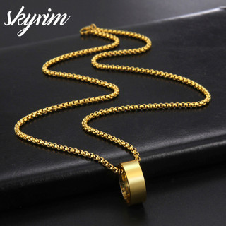 Skyrim Vòng cổ nam thời trang phổ biến Trang sức thời trang bằng thép không gỉ