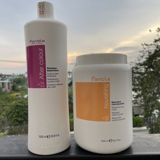 Combo 3 sản phẩm Dầu gội, hấp dầu và huyết thanh dưỡng tóc Fanola Nutricare [ TN ]