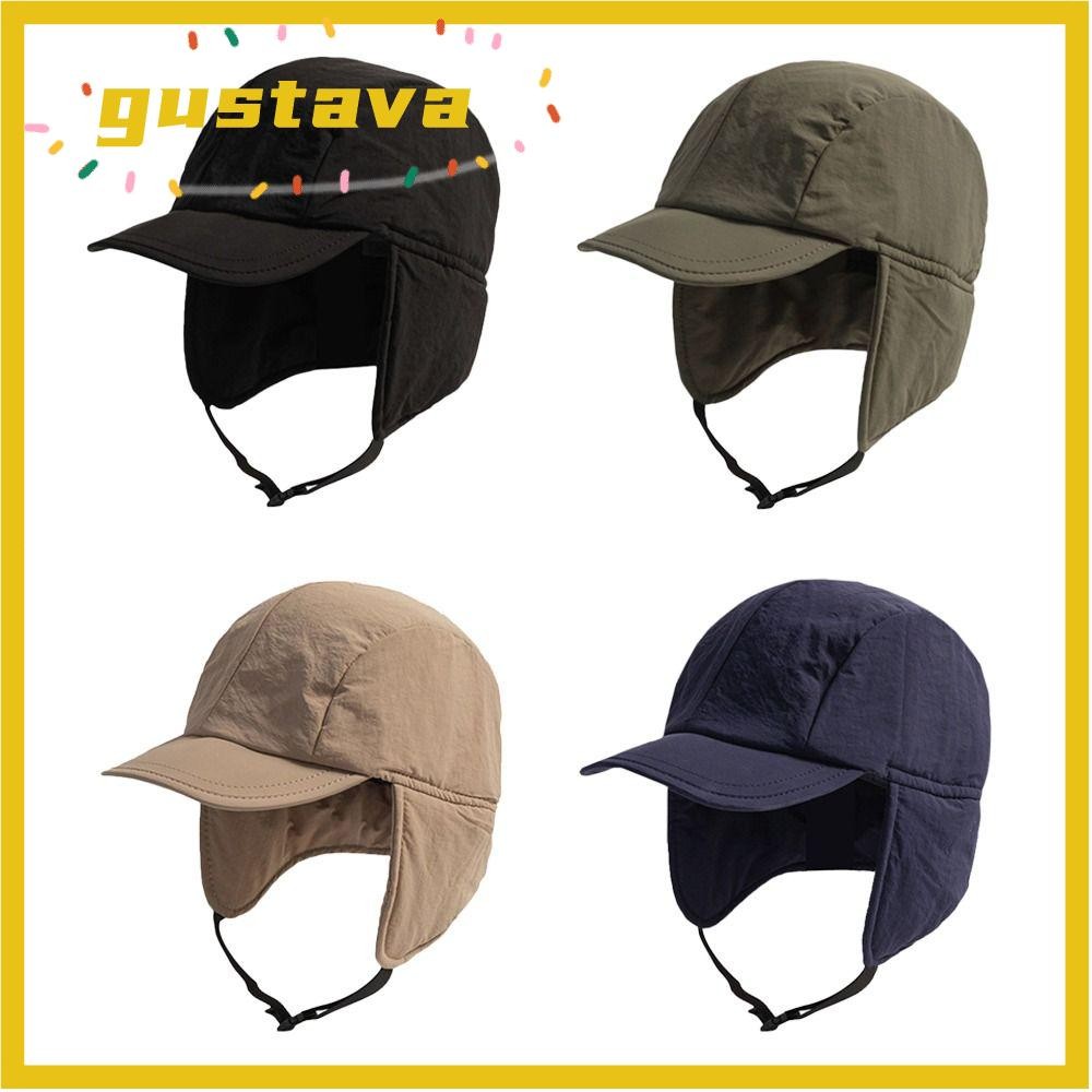 Mũ Bomber GUSTAVA, Mũ mùa đông dày Nhật Bản, Bảo vệ tai ngoài trời Mũ lông Ushanka ấm áp thông thường dành cho nam nữ