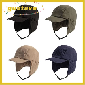 Mũ Bomber GUSTAVA, Mũ mùa đông dày Nhật Bản, Bảo vệ tai ngoài trời Mũ lông Ushanka ấm áp thông thường dành cho nam nữ