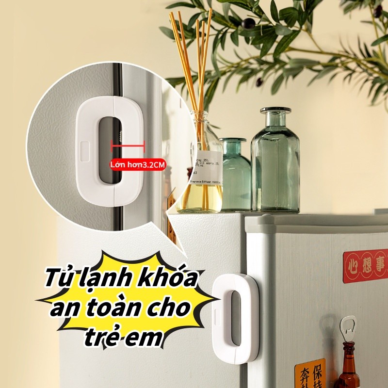 Khóa an toàn ngăn kéo tủ lạnh đa năng mới Khóa an toàn đa năng bảo vệ an toàn cho bé