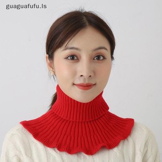 Guaguafufu Giữ ấm và lạnh ngoài trời Phụ nữ Cổ áo giả dệt kim ấm áp Làm dày cổ rùa Khăn quàng cổ giả Khăn quàng cổ có thể tháo rời ls