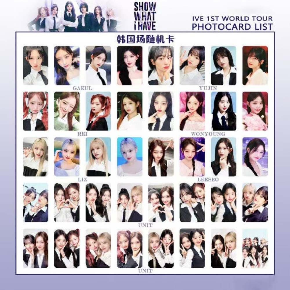 Ive - The 1st World Tour "Show What I Have" Gói Photocard ngẫu nhiên