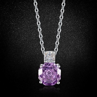 Châu Âu Mỹ ins Phong Cách Mới Đính Kim Cương Tím Zircon Hoa Phù Hợp Với Nữ