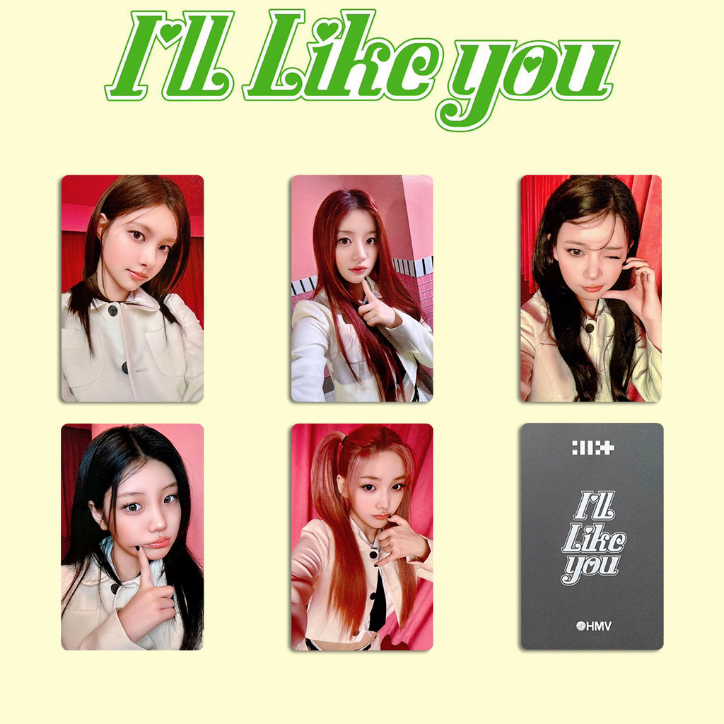 HK1 5 Cái / bộ ILLIT photo ILL LIKE YOU album GLLIT YUNAH MINJU MOKA WONHEE IROHA LOMO card KH1