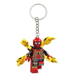 [Keychain] Mô hình Spider-Man tương thích với Lego, móc khóa sáng tạo cho ba lô, quà tặng cặp đôi nổi tiếng trên internet cho nam và nữ, đồ chơi khối xây dựng TFUH