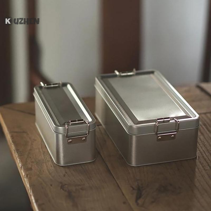 Kuzhen Hộp khử trùng bằng thép không gỉ đa chức năng Kẹp khử trùng Hộp kim loại cho dụng cụ làm móng nha khoa Đũa Thìa Nĩa HOT