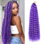 DELMER Deep Twist Móc Tóc, Afro Curls Tự Nhiên Tổng Hợp Móc Tóc, DIY Dài Xoăn Sóng Nước Móc Bện Phần Mở Rộng Tóc