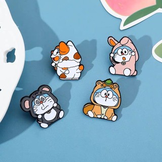 1Pc Huy Hiệu Dễ Thương Hoạt Hình Anime Doremon Trâm Huy Hiệu
