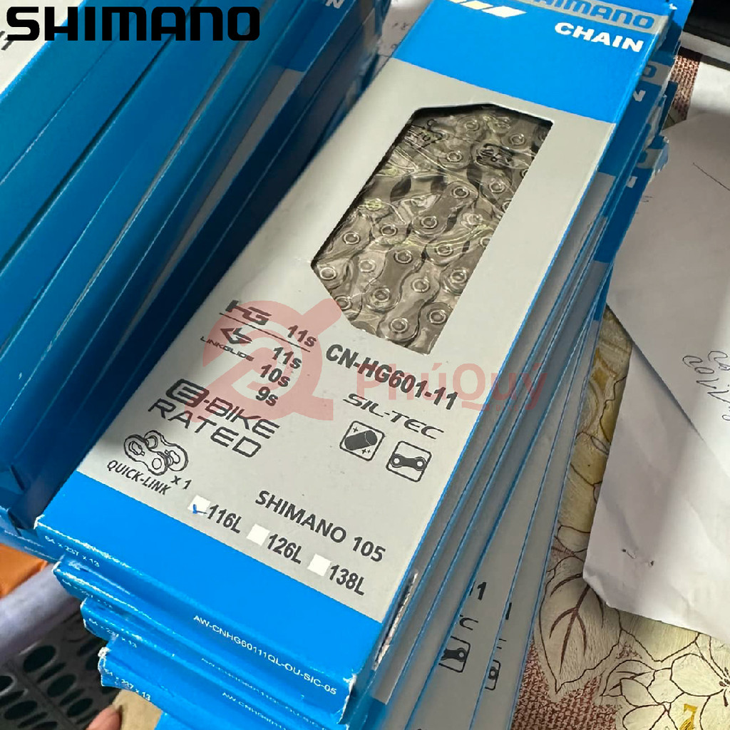 SÊN 11 TỐC ĐỘ SHIMANO 105 HG601 116 MẮT CÓ HỘP, CÓ KÈM MASTER LINK