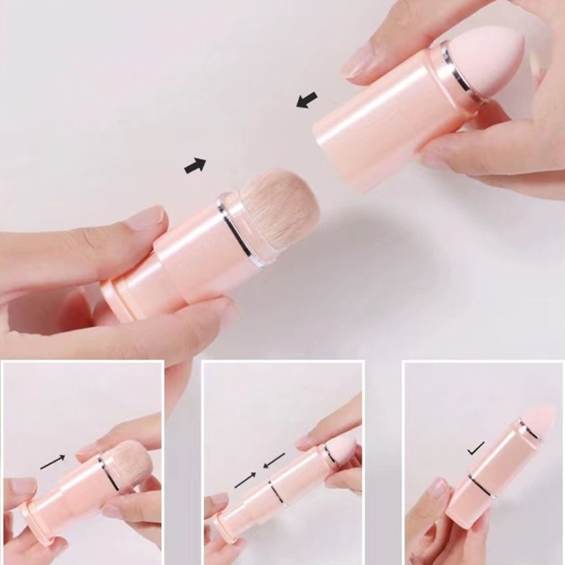 Moon Portable 8 trong 1 Bàn chải trang điểm mắt với lông Nylon mềm Phụ kiện mỹ phẩm làm đẹp cho nhu cầu trang điểm mắt của bạn