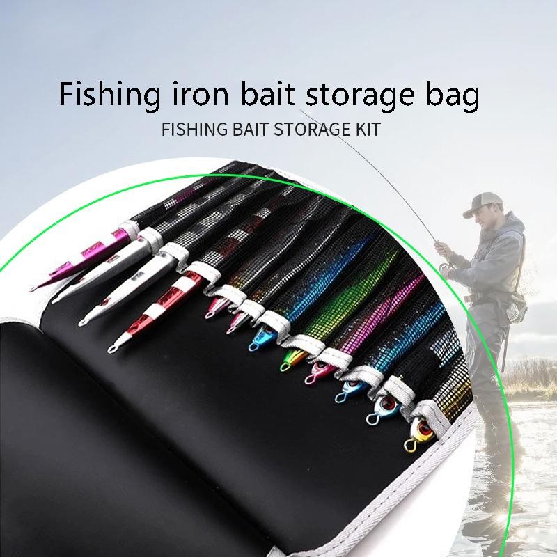 Tmoy Túi đựng mồi câu cá 12 khe, chống nước, bảo vệ jig, người tổ chức mồi câu, mã TCVN