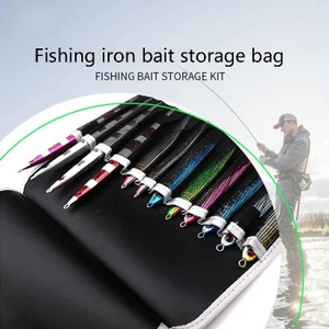 Tmoy Túi đựng mồi câu cá 12 khe, chống nước, bảo vệ jig, người tổ chức mồi câu, mã TCVN