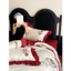 Bộ Chăn Ga Gối Cotton 100s Mềm Mại Mát Mẻ Thêu Hoa Hồng Thiết Kế Bèo Nhúm Tinh Xảo- MemMinbedding Luxury