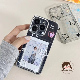 Ốp Điện Thoại Đựng Thẻ Ngôi Sao Nhiều Màu Sắc Phong Cách ins Cho Samsung Galaxy A56 A26 M36 A16 A06 M55 A55 A35 A25 A15 M15 F15 M54 5G 4G Vỏ Bốn Góc Vỏ Mềm Trong Suốt Chống Rơi