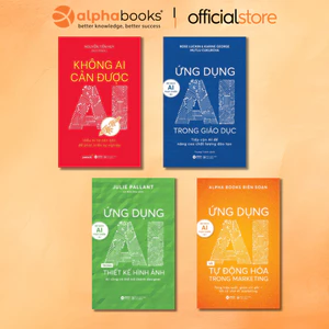 Sách - Lẻ 4 Cuốn: Không Ai Cản Được AI+Ứng Dụng AI Trong Giáo Dục+Thiết Kế Hình Ảnh+Tự Động Hóa Trong MKT (Alpha Books)