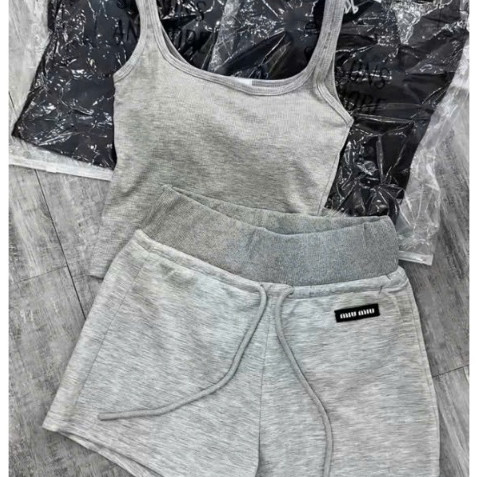 Set Tanktop Mix Quần Đùi Mac Mim Mim KCloset Cạp Cao Chất Cotton Mềm Mịn Nữ Tính NA792