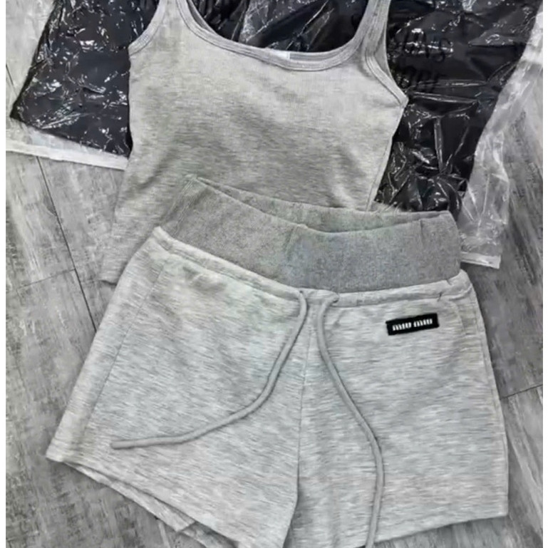Set Tanktop Mix Quần Đùi Mac Mim Mim KCloset Cạp Cao Chất Cotton Mềm Mịn Nữ Tính NA792