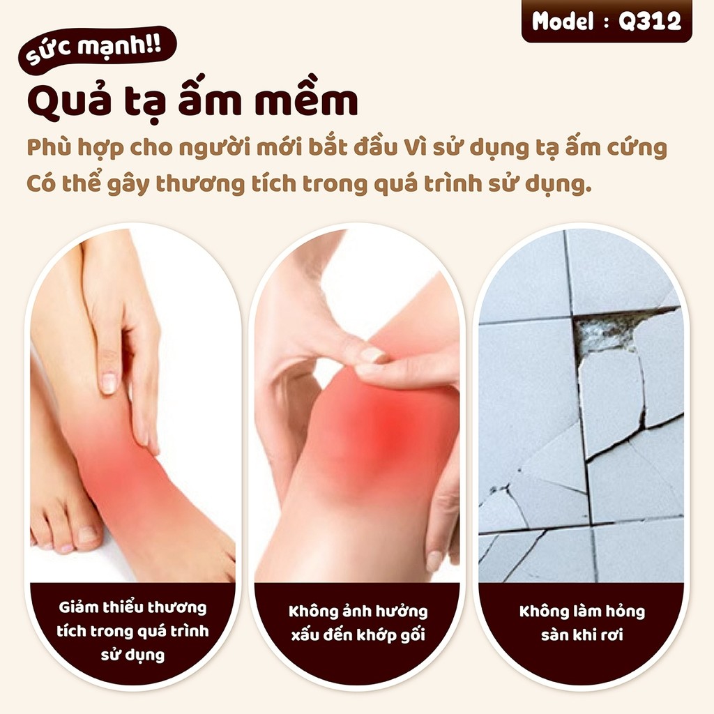 Ảnh -BG- Q312- 2KG- Tạ chuông mềm tập Squats hông và cánh tay,Tập tại nhà an toàn cho mọi người 4