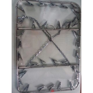 Móc Phơi Quần Áo Inox Chùm Chữ Nhật 28 Kẹp Inox - Hunghome