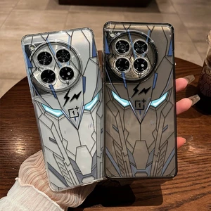 Dành Cho Oneplus 15 13 13T 12 11 Ace 6 Ace 5 Pro Ace 3 3V 2V Mobile Suit Gundam Iron Man Siêu Mỏng Mềm Trong Suốt Ốp Lưng Bảo Vệ Camera Chống Sốc One plus Cover