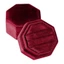 Ở lại Flannel Thủ Công Hình Bát Giác Nhẫn Hộp Đựng Flannel Trang Sức Người Tổ Chức Hoàn Hảo Cho Ba Nhẫn Đính Hôn Bộ Màn Hình Hiển Thị
