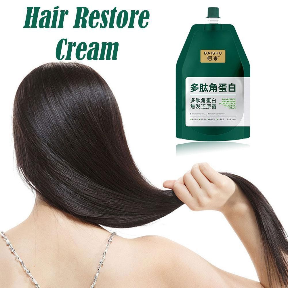 250ml Polypeptide Keratin Kem Giảm Tóc Thuốc Nhuộm Tóc Mặt nạ Peptide Nữ Nuôi Dưỡng M3n5