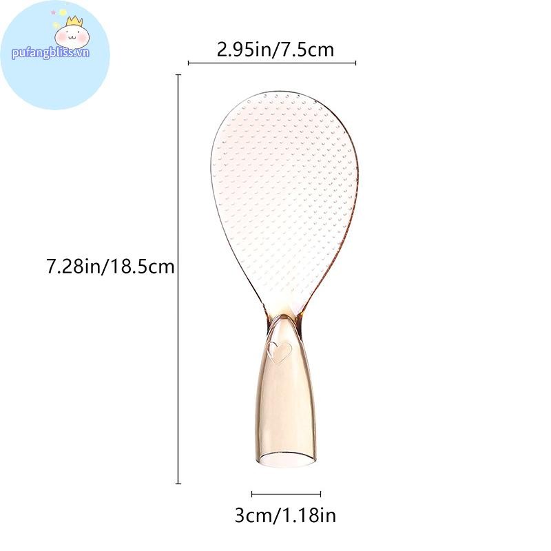 Pufangbliss 1 Thìa Cơm Đứng Chống Dính Chất Liệu PC Hộ Gia Đình Điện Cơm Nấu Muỗng Xẻng Cơm Dụng Cụ Nhà Bếp Phụ Kiện VN
