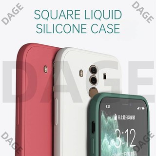 Ốp Silicon Lỏng Vuông Cho Huawei Mate 10 Pro P10 Plus Bảo Vệ Camera Ốp lưng Dễ Thương