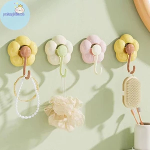 Pufangbliss Sáng Tạo Đấm Hoa Hút Móc Đa Năng Phòng Tắm Nhà Bếp Có Thể Tái Sử Dụng Traceless Móc Giá Để Đồ Mạnh Mẽ VN