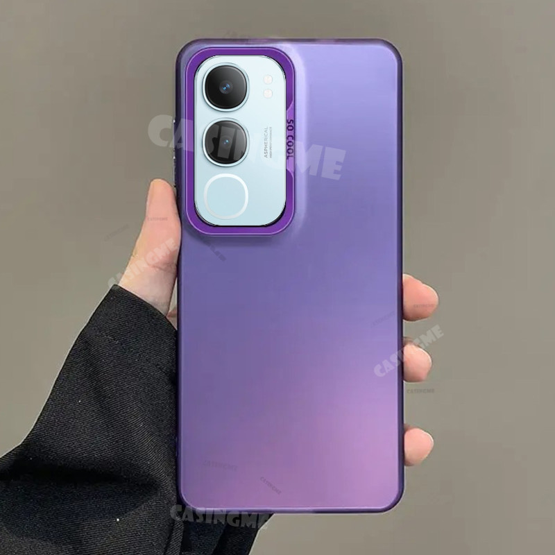 Vivo Y19s 2024 Mạ Sang Trọng Aurora Skin Matte Casing Cho Vivo Y19s VivoY19s Y 19s Y19 S 4G 5G 2024 Vỏ Điện Thoại Bảo Vệ Camera Nhiều Màu Sắc Ốp Lưng Chống Sốc