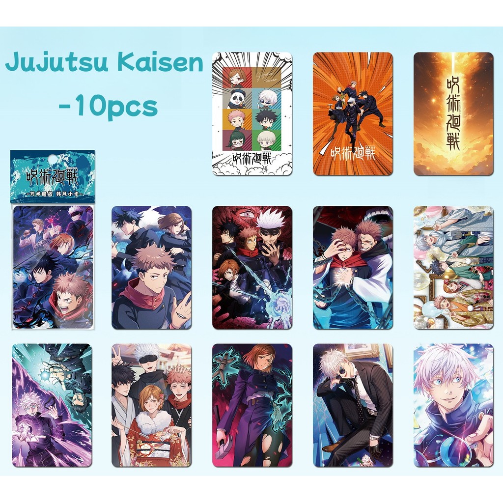 10 Chiếc Star Rail Genshin Lomo Cards Heaven Official 's Blessing Blue Lock Photocard Ánh Sáng Và Đêm Jujutsu Kaisen Nàng Tiên Cá Rơi NARUTO Phác Thảo Ảnh Bưu Thiếp YM