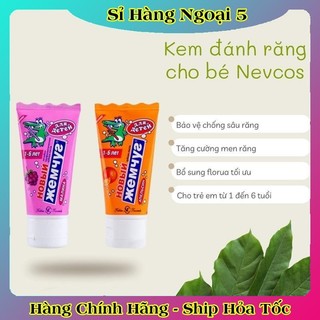 [DATE MỚI] Kem đánh răng trẻ em Nga 1-6 tuổi Nevcos/New Pearl tuýp 50ml