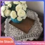 Khăn Trải Bàn Móc Vuông Bàn Giáng Sinh Ren Bàn Bao Da Doilies Cho Đồ Nội Thất Trang Trí Màu Be 15.7Inch