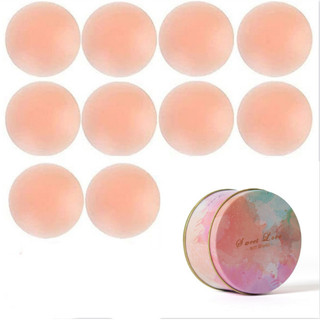 10 miếng dán cao su silicon vô hình siêu mỏng để ngăn ngừa va đập, miếng dán ngực cho ngực lớn và ngực nhỏ, miếng dán núm vú mùa hè cho váy cưới nữ