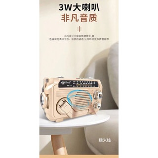 Radio media player di động phát điện quay tay bằng năng lượng mặt trời cho người già bán dẫn đa băng tần Bluetooth đèn chiếu sáng NCGM