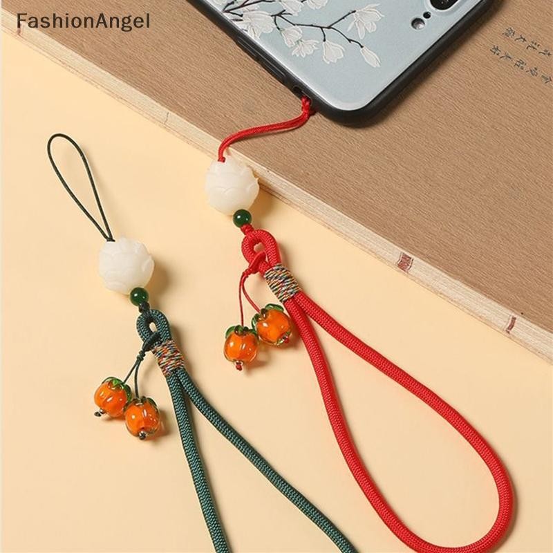 Mặt dây chuyền móc khóa dây chuyền điện thoại di động FashionAngel Liuli Persimmon