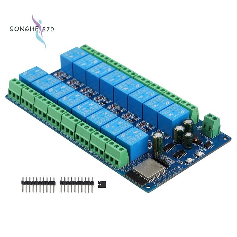 Mô-đun rơle 16 kênh DC5-12V Bộ nguồn ESP32 Bảng phát triển ESP32 Module phát triển thứ cấp