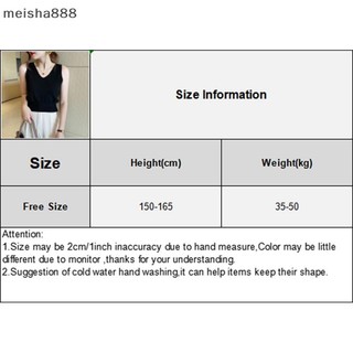 Meisha888 Pháp Màu Trơn Cổ Chữ V Không Tay Đơn Giản Dệt Kim Áo Vest Nữ Đẹp
