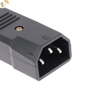 [Gou] Ổ cắm AC 3Pin Đầu nối cáp thẳng C13 C14 10A 250V Phích cắm nam nữ VN