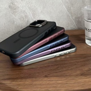 Vỏ kính máy ảnh sang trọng khung mờ tương thích cho iPhone 16 Pro Max 15 14 13 12 11 Pro Max 14 / 15 / 16plus vỏ có từ tính bảo vệ toàn diện ống kính và màn hình của bạn