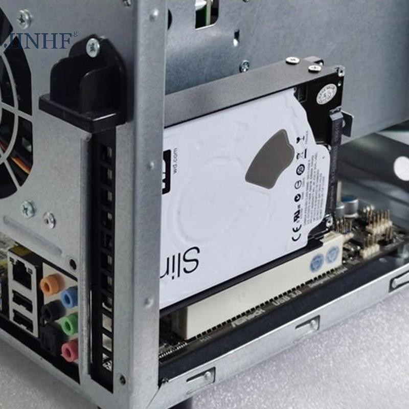 Jinhf Hộp đựng máy tính để bàn SSD HDD Đa năng Ổ cứng Bay Khe cắm thẻ PCI Giá mở rộng Thích hợp cho ổ cứng 2,5 inch / 3,5 inch HOT
