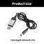 Niki Nhỏ Gọn USB 5V Đến 3V 5 5mmx2 1mm DC5521 Cắm Cáp Sạc Dây Nguồn Cho 3V Đèn LED Quạt Đồng Hồ