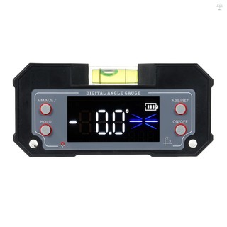 Máy đo góc kỹ thuật số, độ nghiêng, trục XY cho chế biến gỗ/in 3D, cơ sở từ tính mạnh 4 x 90° với màn hình rõ
