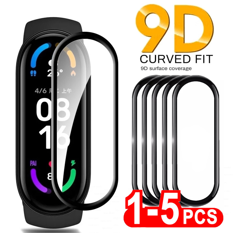 Kính mềm bảo vệ 9D cho Xiaomi Mi Band 10 9 8 7 Pro Bảo vệ màn hình cho miband 4 5 6 7 8 Bao đeo đồng hồ thông minh Phim mềm